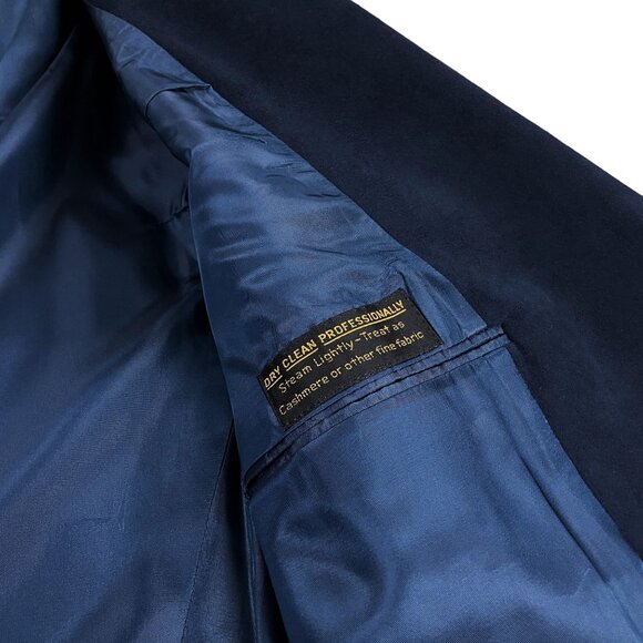 Brooks Brothers Brooksuede Sport Coat 3-Button Blazer Mens Size 42 SLIM FIT Navy - Picture 11 of 14